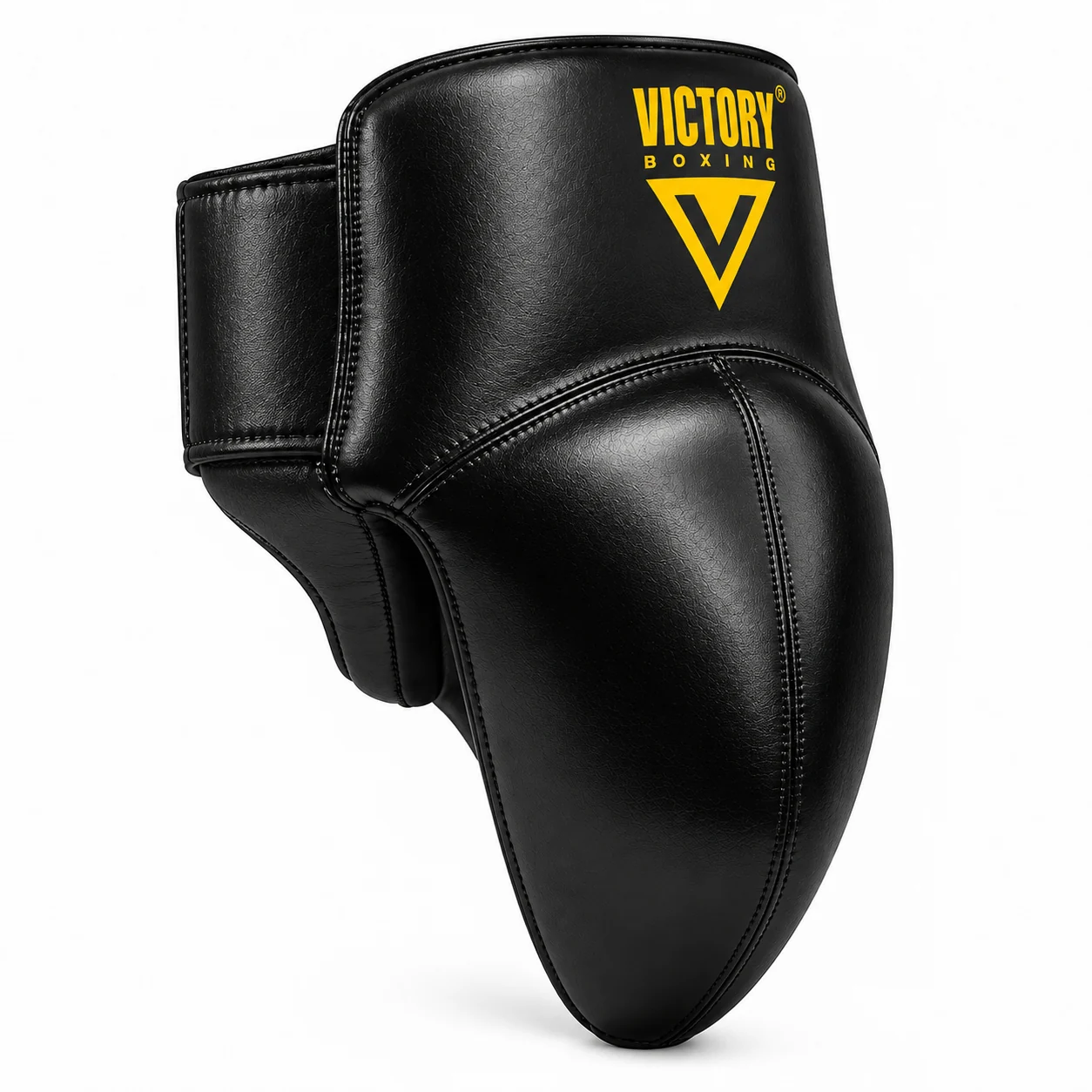 Pro Leather Groin Guard side profile