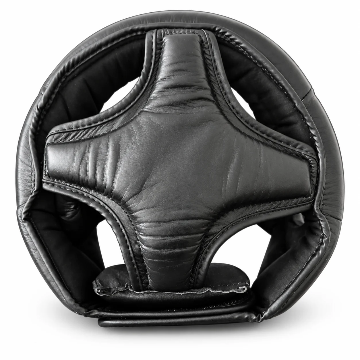 Pro Leather Head Gear with Chin Protector inside view