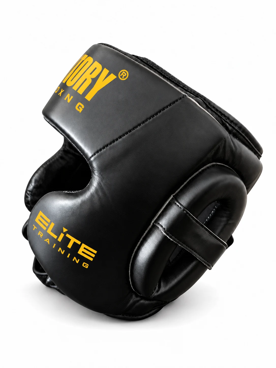 Pro Leather Lace Up Head Guard side view